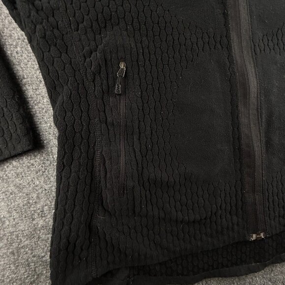 Patagonia Fleece Jacket Women Full Zip Black Large Soft Stretch Spandex Pockets - Picture 10 of 14